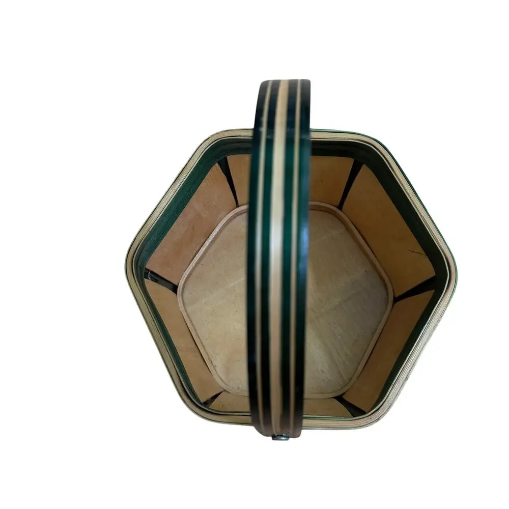 Vintage hexagonal basket